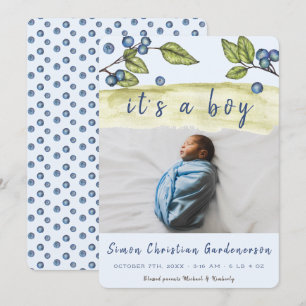 Blueberry Boy Aankondiging