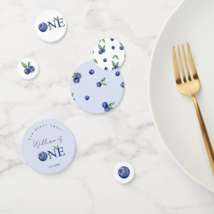 Blueberry boy berry eerste verjaardagsfeestje conf confetti