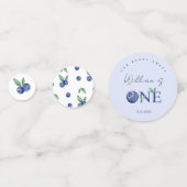 Blueberry boy berry eerste verjaardagsfeestje conf confetti (Achterkanten)