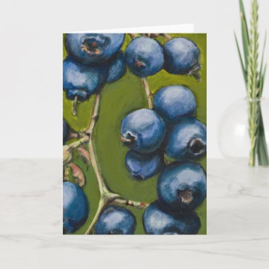 Blueberry-briefkaart Kaart (Voorkant)