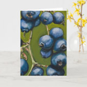 Blueberry-briefkaart Kaart (Gele Bloem)