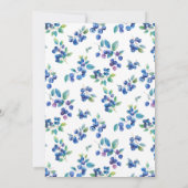 Blueberry bruiloft kaart (Achterkant)