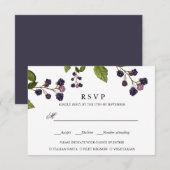 BlueBerry | BRUILOFT RSVP MAALTIJD KEUZE (Voorkant / Achterkant)