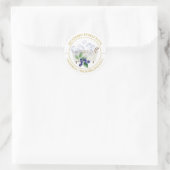 Blueberry Bubble Bath-label Ronde Sticker (Tas)