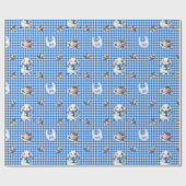 Blueberry Bunny’s First Birthday Bash! Cadeaupapier (Vlak)