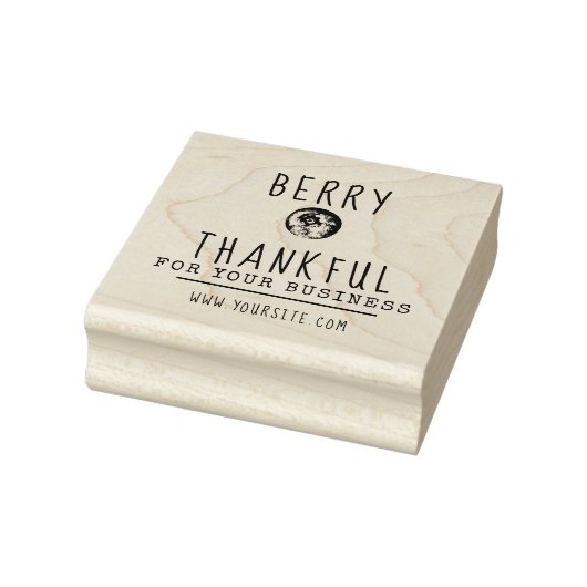 Blueberry Business Rubber Stamp Rubberstempel (Stempel)