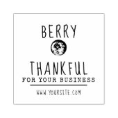 Blueberry Business Rubber Stamp Rubberstempel (Afrduk)