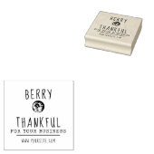 Blueberry Business Rubber Stamp Rubberstempel (Gestempeld)