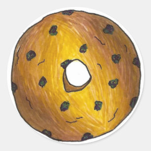 Blueberry Cake Donut Doughnut Breakfast Junk Food Ronde Sticker