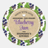 Blueberry Canning Jar Label (Voorkant)