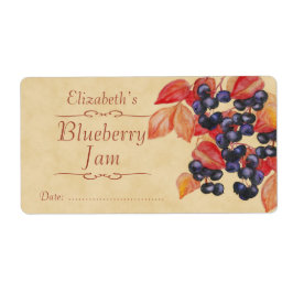Blueberry Canning label