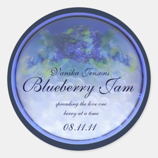 Blueberry Canning Label 1 (Voorkant)