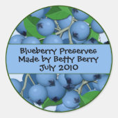 Blueberry Canning Labels (Voorkant)