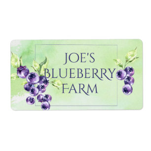 Blueberry Canning Labels