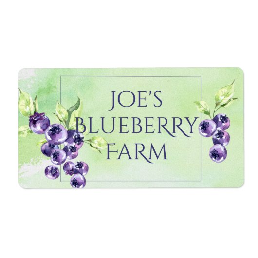 Blueberry Canning Labels (Voorkant)