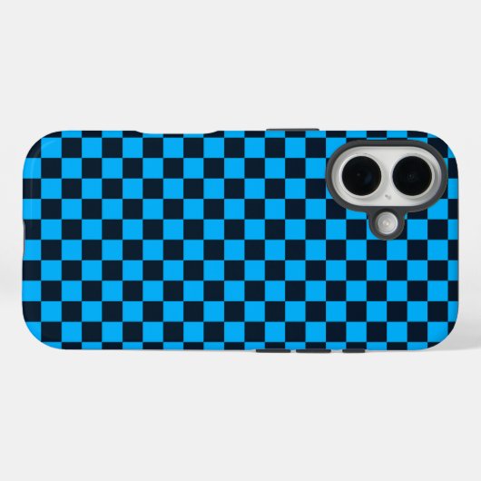 Blueberry checkered pattern Case-Mate iPhone case (Achterkant (horizontaal))