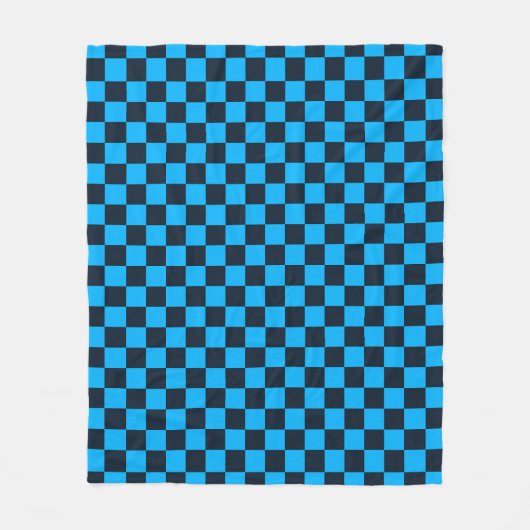 Blueberry checkered pattern fleece deken (Voorkant)
