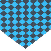 Blueberry checkered pattern korte tafelloper (Hoek)