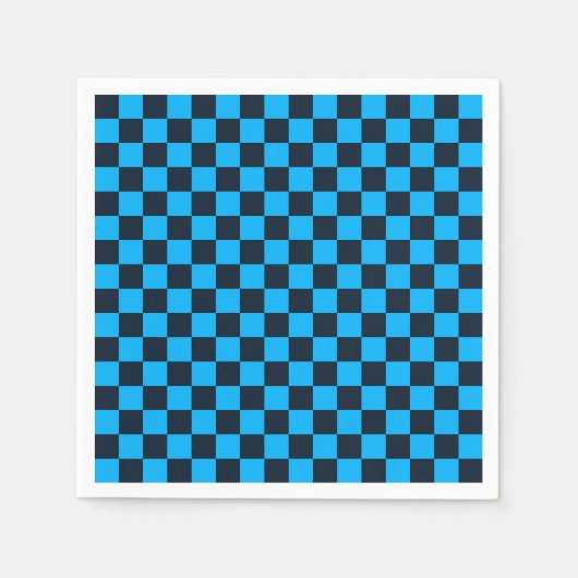 Blueberry checkered pattern servet (Voorkant)