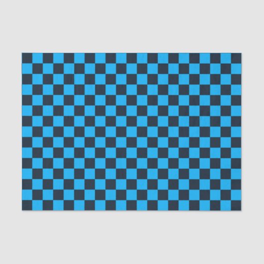 Blueberry checkered pattern tissuepapier (Voorkant)