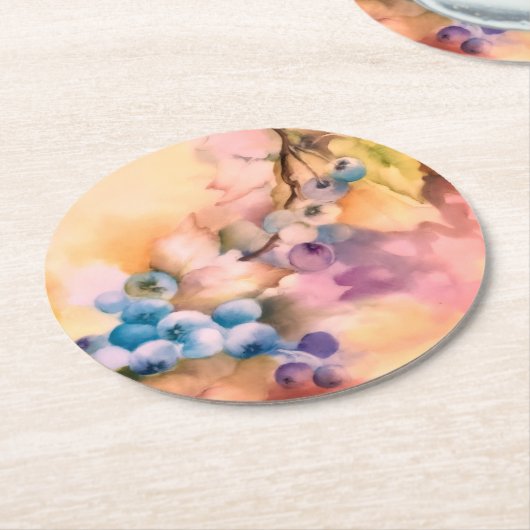 Blueberry Clusters Onderzetter - Bloemenviering (Gebogen)