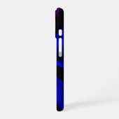 Blueberry Color Abstract Geometric iPhone 16 Case Hoesje (Linkerkant)