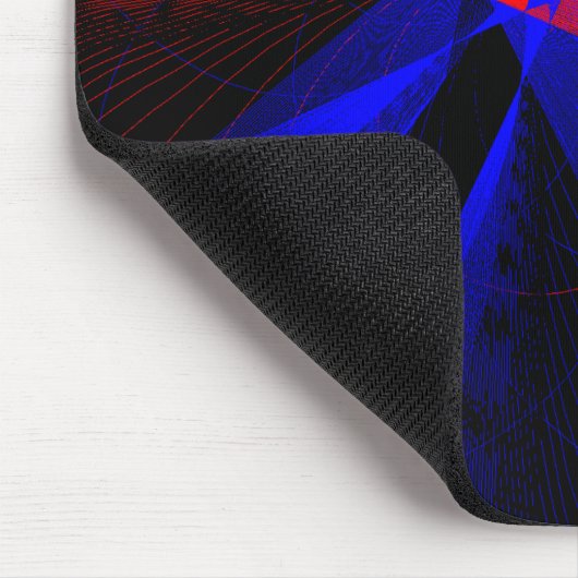 Blueberry Color Abstract Geometric Mouse Pad Muismat (Hoek)