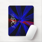 Blueberry Color Abstract Geometric Mouse Pad Muismat (Met muis)
