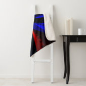 Blueberry Color Abstract Sherpa Blanket Sherpa Deken (In situ)