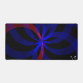 Blueberry Color Accent Geometrische Muismat Mat (Voorkant)