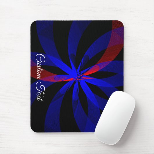 Blueberry Color Center Accent Geometric Mouse Pad Muismat (Met muis)