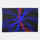 Blueberry Color Center Geometric Kitchen Towel Theedoek (Horizontaal)