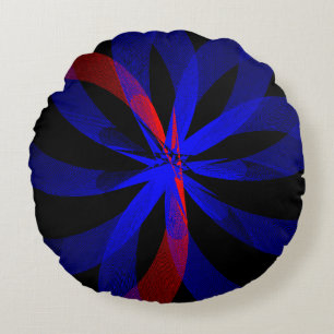 Blueberry Color Center geometrisch rond kussen