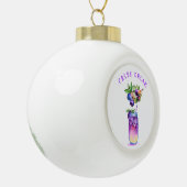 Blueberry Cool Drink Fruits Christmas Ornament (Links)
