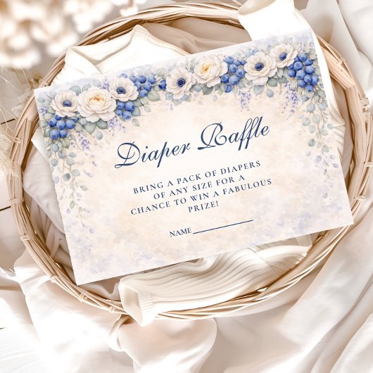 Blueberry Cottage Garden Diapper Raffle Informatiekaartje