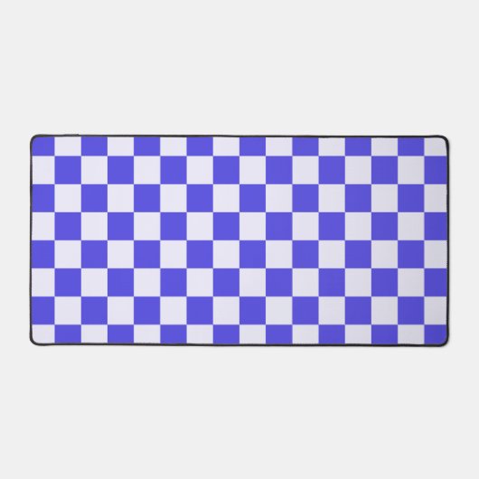 Blueberry cream checkered pattern bureaumat (Voorkant)