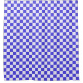 Blueberry cream checkered pattern douchegordijn (Voorkant)