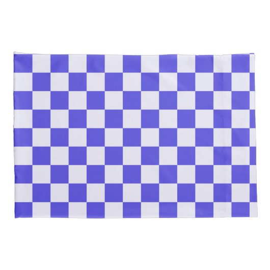 Blueberry cream checkered pattern kussensloop (Achterkant-Rechts)