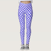 Blueberry cream checkered pattern leggings (Voorkant)