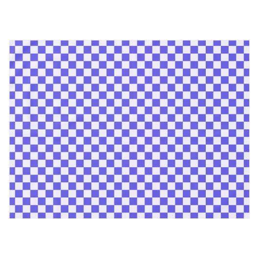 Blueberry cream checkered pattern tafelkleed (Voorkant (Horizontaal))