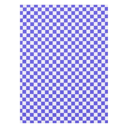 Blueberry cream checkered pattern tafelkleed (Voorkant)
