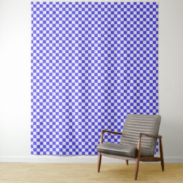 Blueberry cream checkered pattern wandkleed