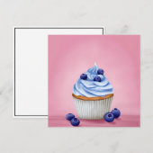 Blueberry cupcake (Voorkant / Achterkant)