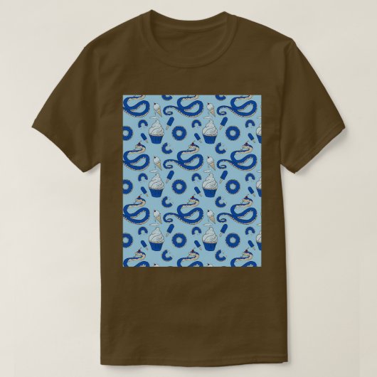 Blueberry Cupcake Hognose Snake Graphic T-shirt (Design voorkant)