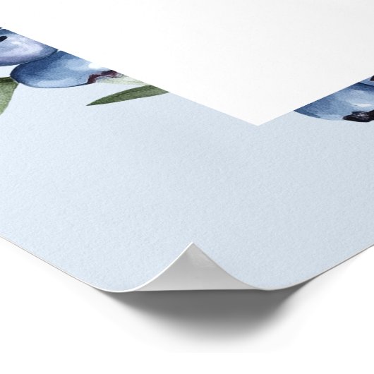 Blueberry Customized sign Poster (Hoek)