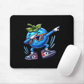 Blueberry Dabbing Dancing Blueberry Fruit Muismat (Met muis)