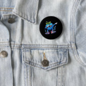 Blueberry Dabbing Dancing Blueberry Fruit Ronde Button 5,7 Cm (In situ)