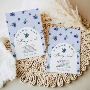 Blueberry dank u bes veel dank u kaart