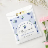 Blueberry dank u bes veel dank u kaart bedankzakje (Gezegeld)