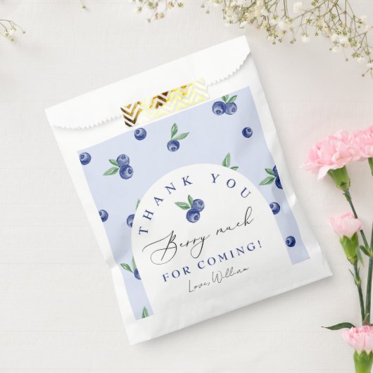 Blueberry dank u bes veel dank u kaart bedankzakje (Gezegeld)